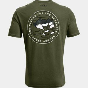 Under Armour Men's UA Negative Landscape T-Shirt Marine OD Green 1364960-390 NWT